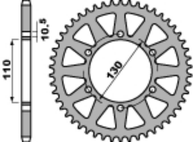 Pbr Zębatka Tylna 504 46 C45 Kle 300 Versys '17-'20 Łańc. 520 Jtr486.46 Mad