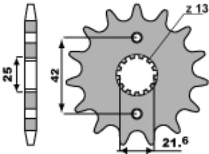 Pbr Zębatka Przednia 513 17 18Nc Łańc. 530