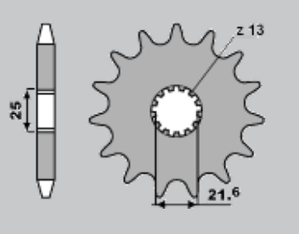 Cht Zębatka Przednia 518 13 Kawasaki Kz/Gpz 650/750 518-13 Jtf518.13