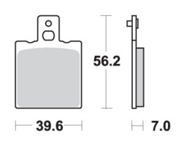 Sbs Klocki Hamulcowe Kh047 Kh47 Street Standart Ceramic Kolor Czarny