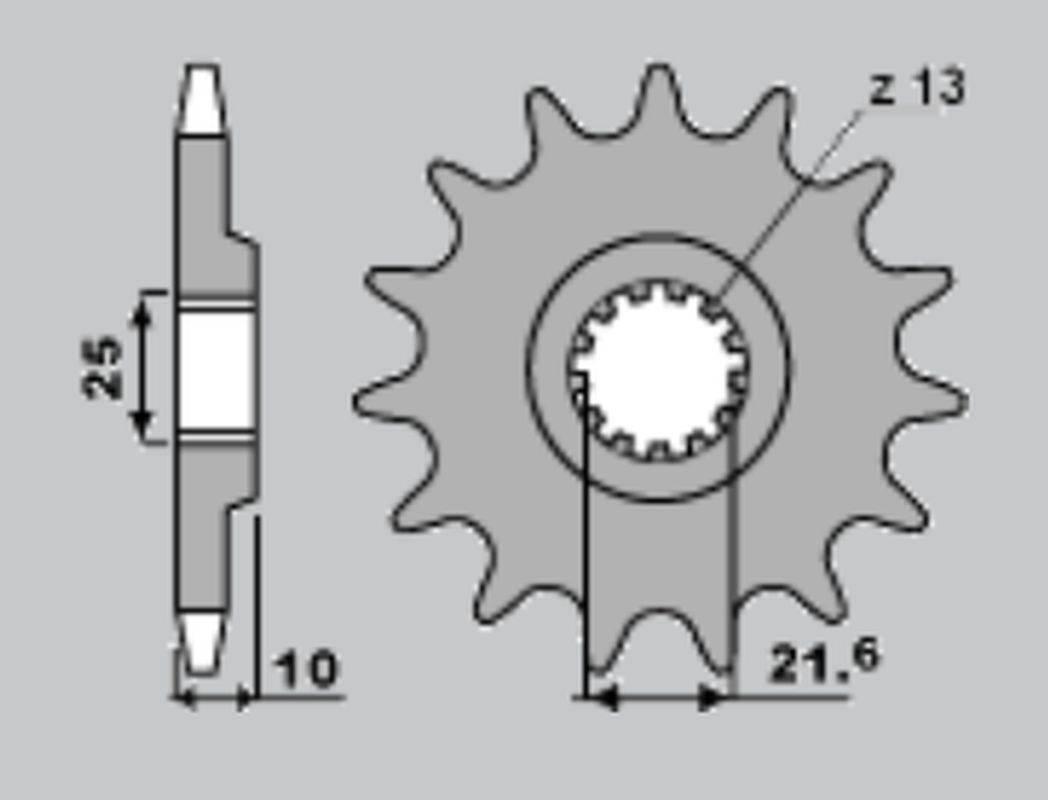 Cht Zębatka Przednia 521 15 Kawasaki Z 900, Z 1000A 521-15 Jtf521.15