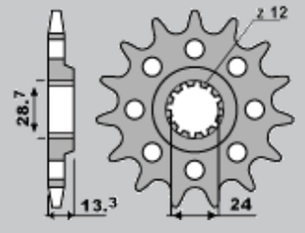 Cht Zębatka Przednia 522 15 Kawasaki Kz 1000/Z100J/Gpz 1100 522-15 Jtf523.1