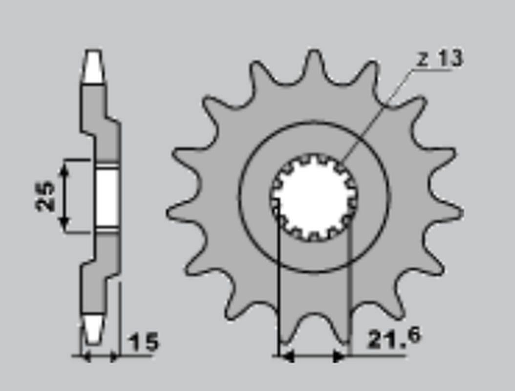 Cht Zębatka Przednia 528 15 Kawasaki Gpz 750 83-89 514-15 Jtf 514.15