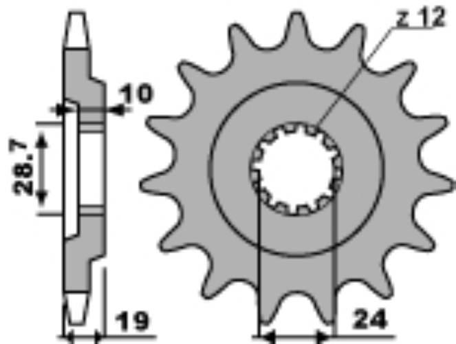 Pbr Zębatka Przednia 532 17 18Nc Zx 10 88-90 Łańc. 530 Jtf527.17 Made In It