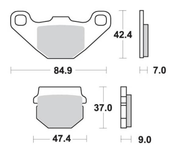 Sbs Klocki Hamulcowe Kh83 Off-Road Sinter Kolor Złoty