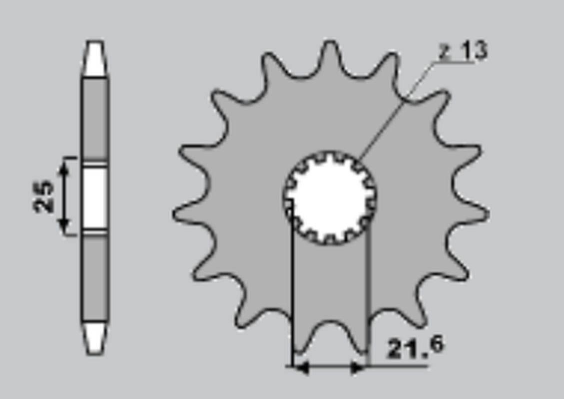 Cht Zębatka Przednia 564 14 Suzuki Gsf 650/ Dl 650/ Sf 650 Jtf520.14
