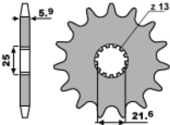 Pbr Zębatka Przednia 565 15 18Nc Łańc. 520