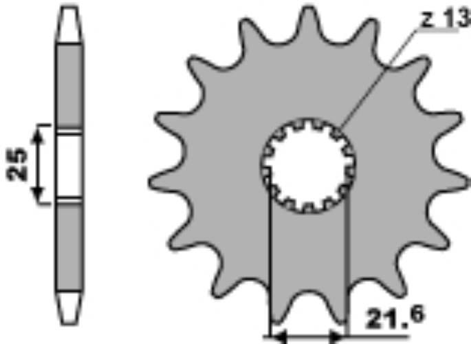 Pbr Zębatka Przednia 566 17 18Nc Gsxr 1000 01-09 Jtf566.17 Jtf513.17 Łańc