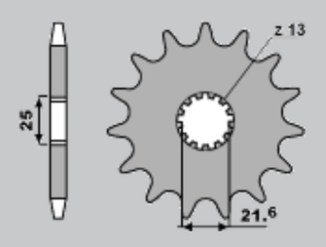 Cht Zębatka Przednia 566 17 Kawasaki Vn 800 Vulcan '95-'05, Suzuki Gsx-R 10