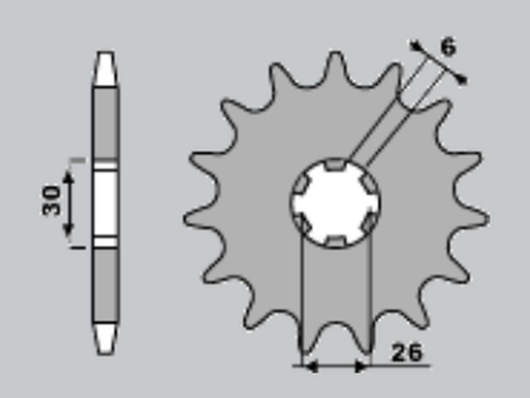 Cht Zębatka Przednia 568 17 Yamaha Xs 650 75-83, Xs 500 568-17 Jtf568.17