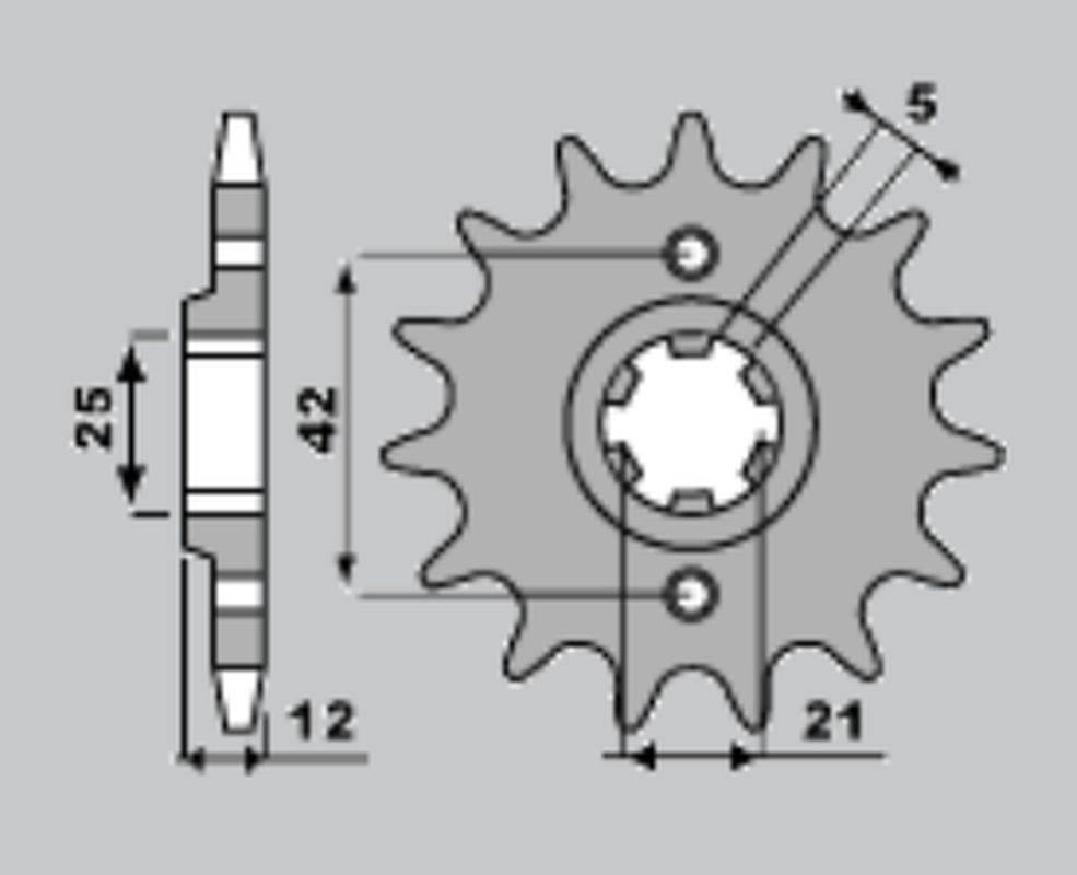 Cht Zębatka Przednia 571 16 Yamaha Xj 600 84-91 571-16 Jtf571.16