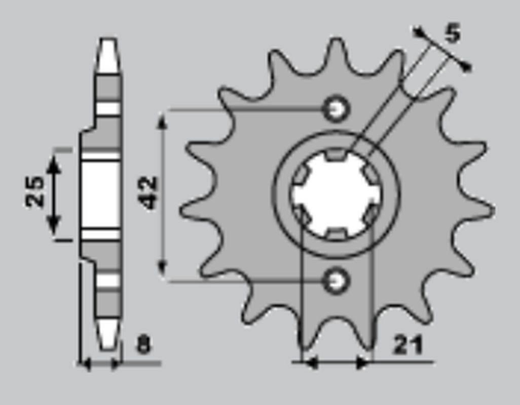 Cht Zębatka Przednia 575 15 A4250575150 575 15 Yamaha Xt 600 '83-'86, Tt600