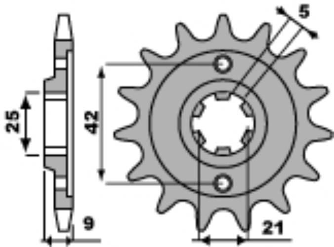 Pbr Zębatka Przednia 576 19 18Nc Yamaha Xt 350 85-00 Łańc. 428 Jtf576.19