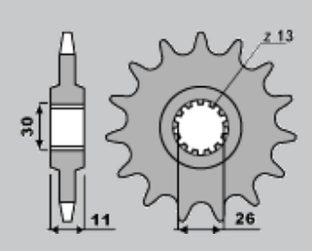 Cht Zębatka Przednia 579 15 Yamaha Fzs1000 00-05, R1 98-03 -1