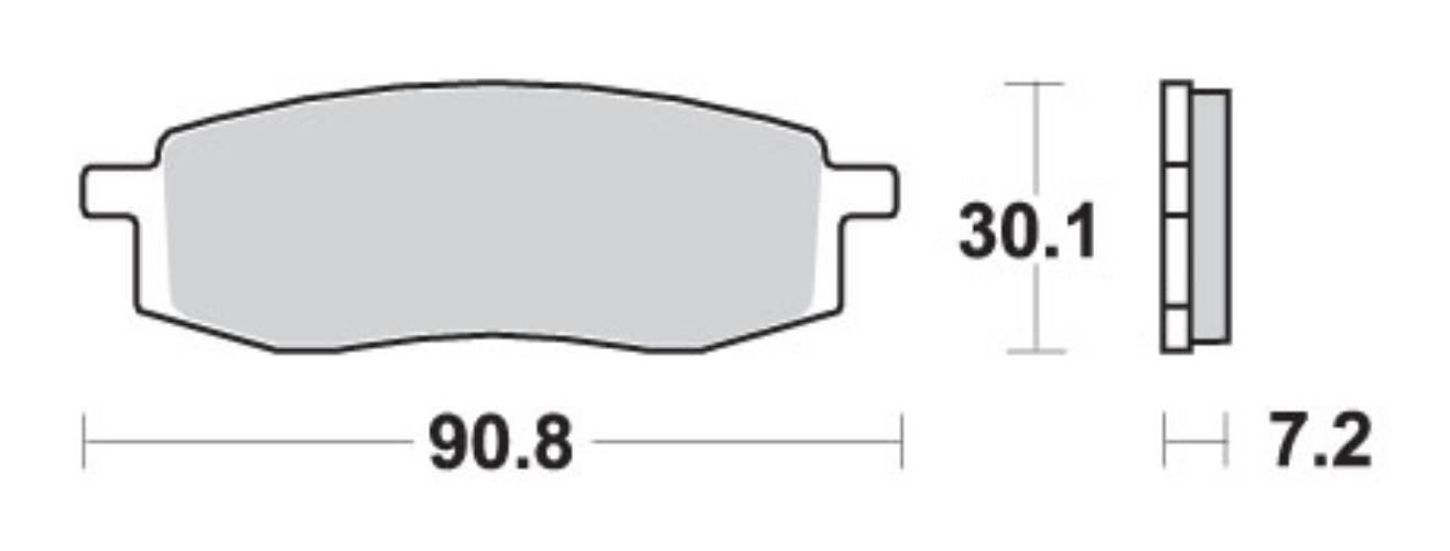Sbs Klocki Hamulcowe Kh105 Off-Road Sinter Kolor Złoty