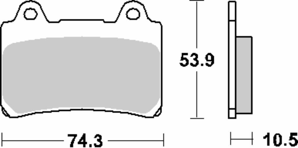Sbs Klocki Hamulcowe Kh123 Street Standart Ceramic Kolor Czarny Pasuje Do: