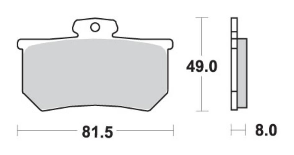 Sbs Klocki Hamulcowe Kh107 Street Standart Ceramic Do Zacisku A.p. Racing C