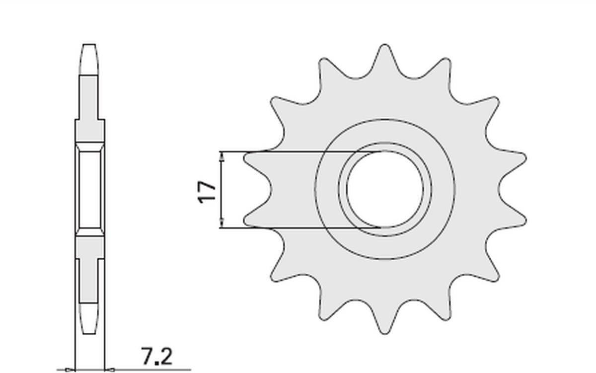 Cht Zębatka Przednia 600 13 Aprilia 50 4020-13