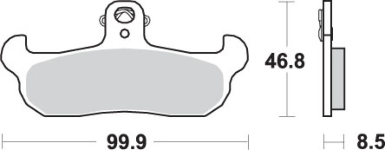 Sbs Klocki Hamulcowe Kh134 Off-Road Sinter Kolor Złoty