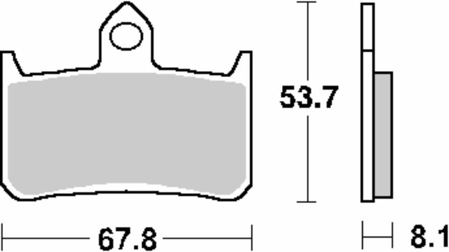 Sbs Klocki Hamulcowe Kh187 Street Standart Ceramic Honda Rs 250R '91-'92, R