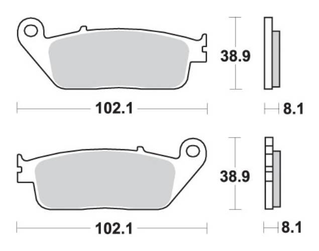 Sbs Klocki Hamulcowe Kh142 Kh226 Street Performance Excel Sinter Kolor Złot