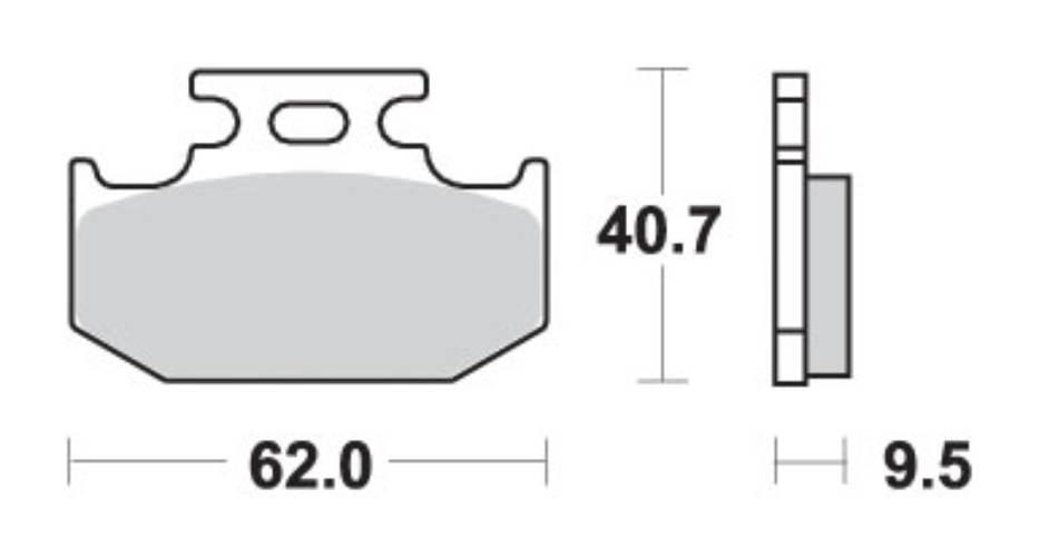 Sbs Klocki Hamulcowe Kh152/2 Off-Road Sinter Kolor Złoty