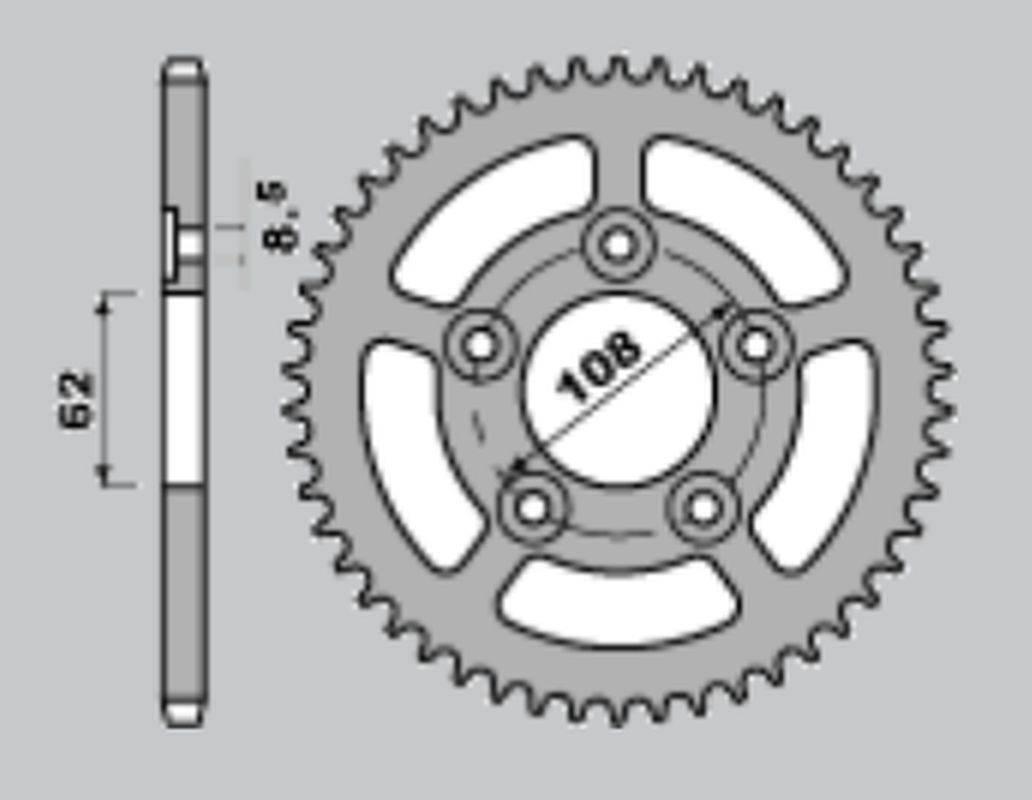 Cht Zębatka Tylna 714 39 Aprilia Rs 125 93-05 701-39 Jtr701.390