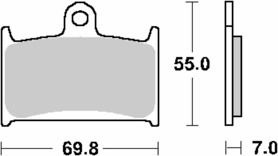 Sbs Klocki Hamulcowe Kh145 Kh236 Street Standart Ceramic Suzuki Gsf 1200 Ba