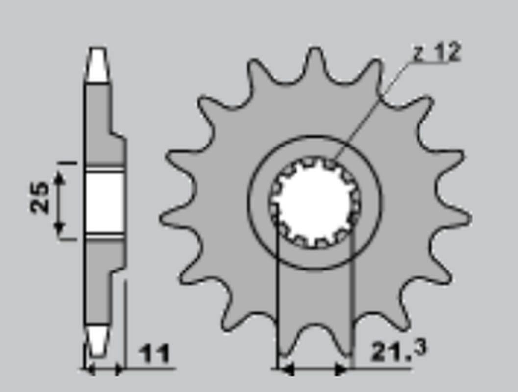 Cht Zębatka Przednia 7287 16 Husqvarna 250/300/310/350/360/400/410/450/510/