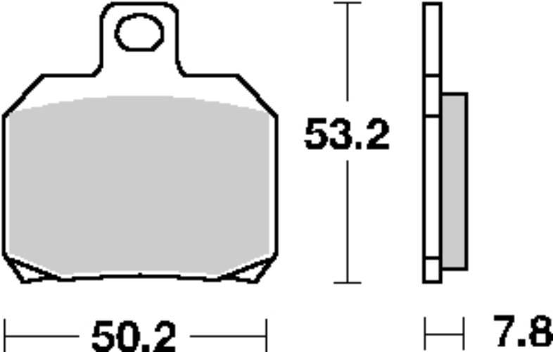 Sbs Klocki Hamulcowe Kh266 Street Standart Ceramic Kolor Czarny Pasuje Do:
