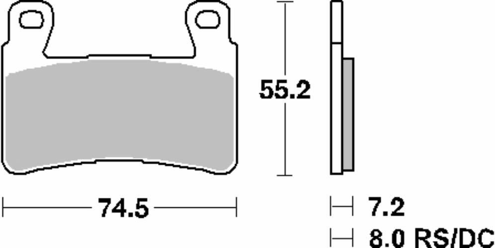 Sbs Klocki Hamulcowe Kh265 Street Standart Ceramic Honda Cbr 600Rr '03-'04