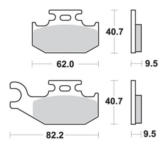 Sbs Klocki Hamulcowe Kh317 Off-Road Sinter Kolor Złoty
