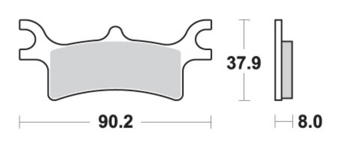 Sbs Klocki Hamulcowe Kh314 Off-Road Sinter Kolor Złoty
