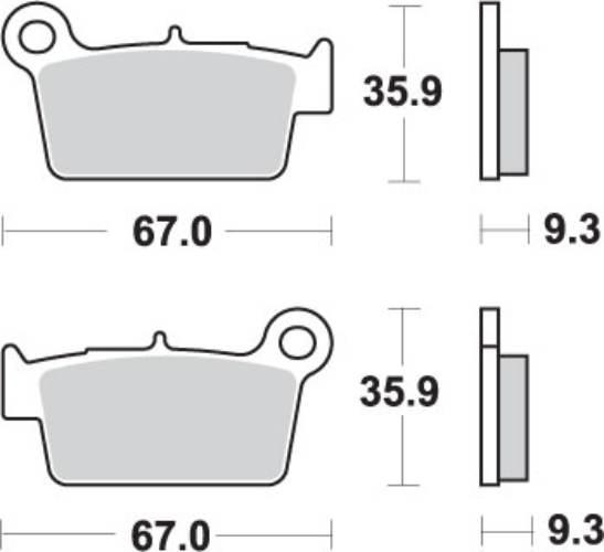 Sbs Klocki Hamulcowe Kh367 Off-Road Sinter Kolor Złoty Pasuje Do: Yamaha Yz