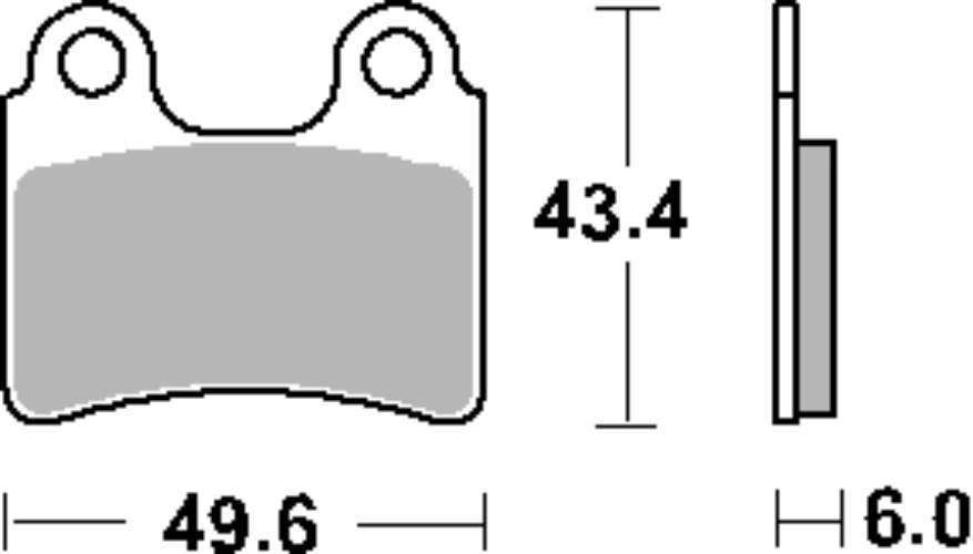 Sbs Klocki Hamulcowe Kh303 Street Standart Ceramic Kolor Czarny Pasuje Do: