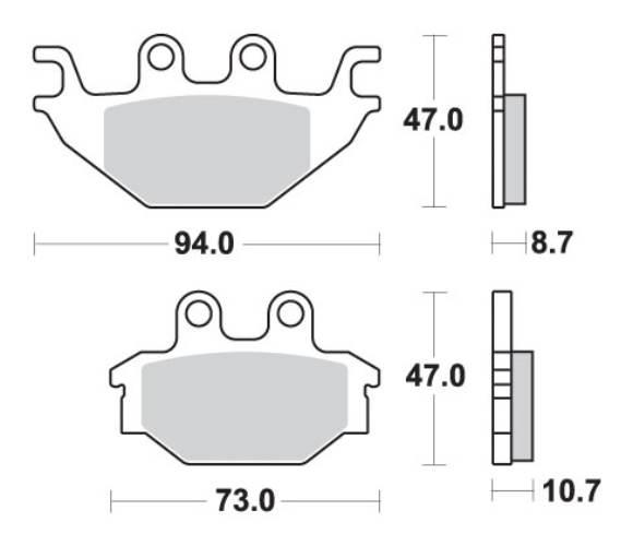 Sbs Klocki Hamulcowe Kh377 Off-Road Sinter Kolor Złoty