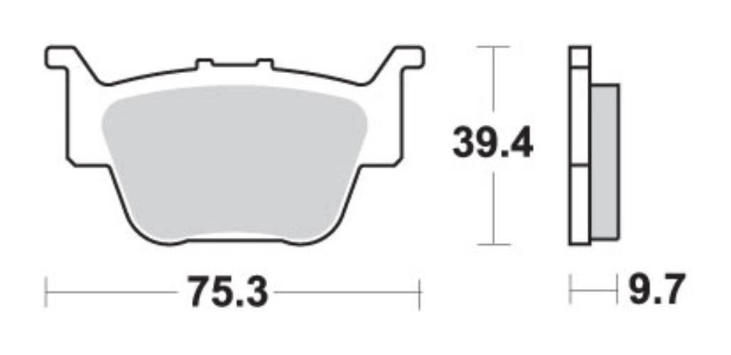 Sbs Klocki Hamulcowe Kh373 Off-Road Sinter Kolor Złoty Pasuje Do: Honda Trx