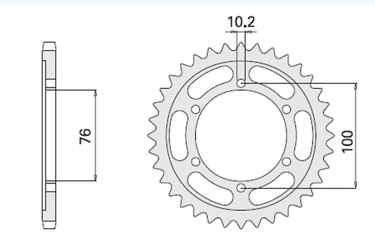 Cht Zębatka Tylna Stalowa 816 48 Suzuki Gsxr1100, Gsxr750 92-95 Jtr816.48 *