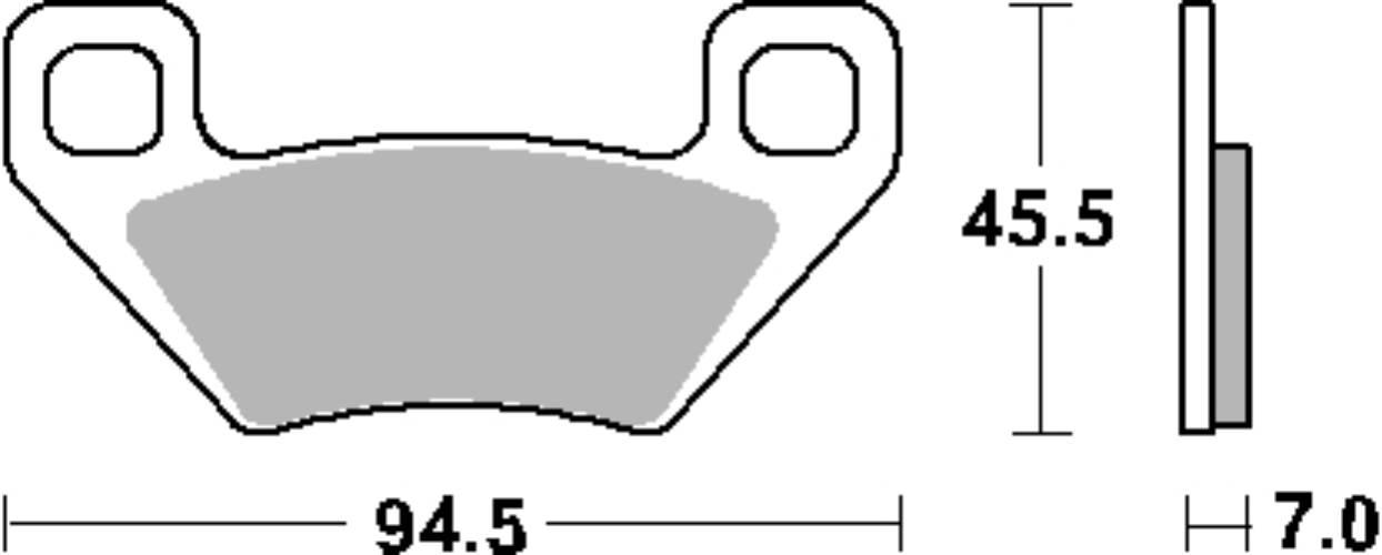 Sbs Klocki Hamulcowe Kh395 Off-Road Sinter Kolor Złoty Pasuje Do: Arctic Ca