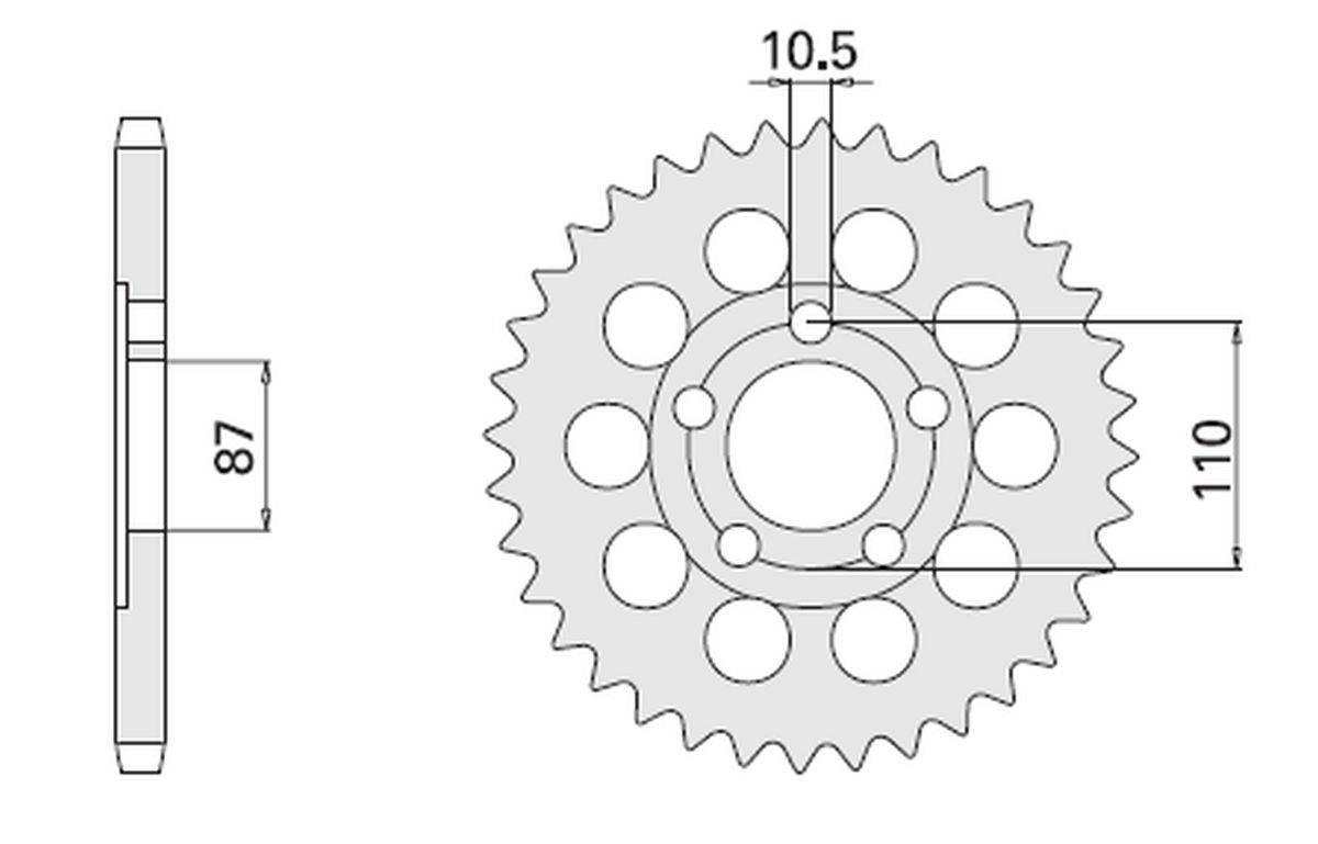 Cht Zębatka Tylna 824 46 Suzuki Rf 600 829-46 Suzuki Gsxr1100 '86-'88, Gsx6