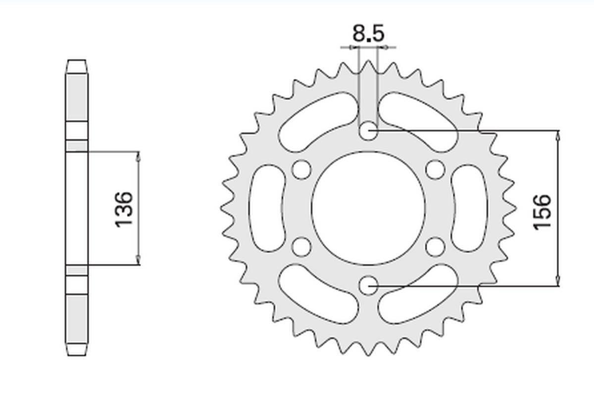 Cht Zębatka Tylna 830 46 Husqvarnate 610 817-46