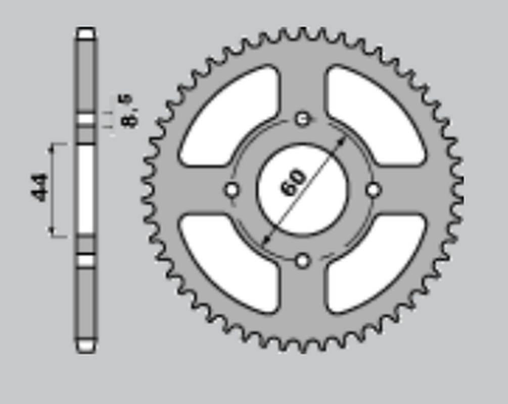 Cht Zębatka Tylna 832 42 832-42 Yamaha Dt 80 Mx