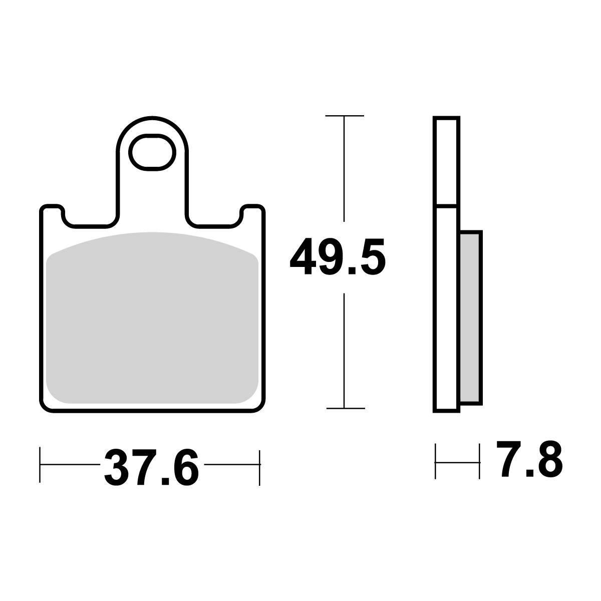 Sbs Klocki Hamulcowe Kh417 Street Performance Excel Sinter Kawasaki Zx-6R 6