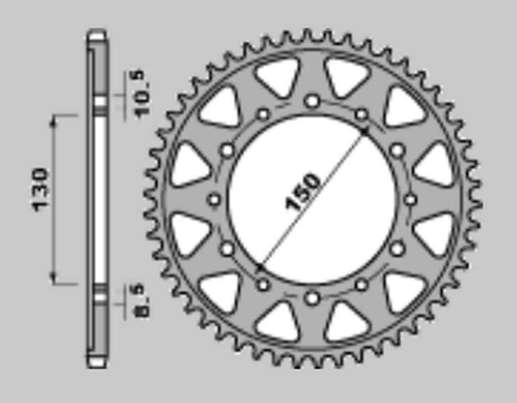 Cht Zębatka Tylna 860 42 859-42 Jtr859.42 Yamaha Fzs 600 Fazer 96-03