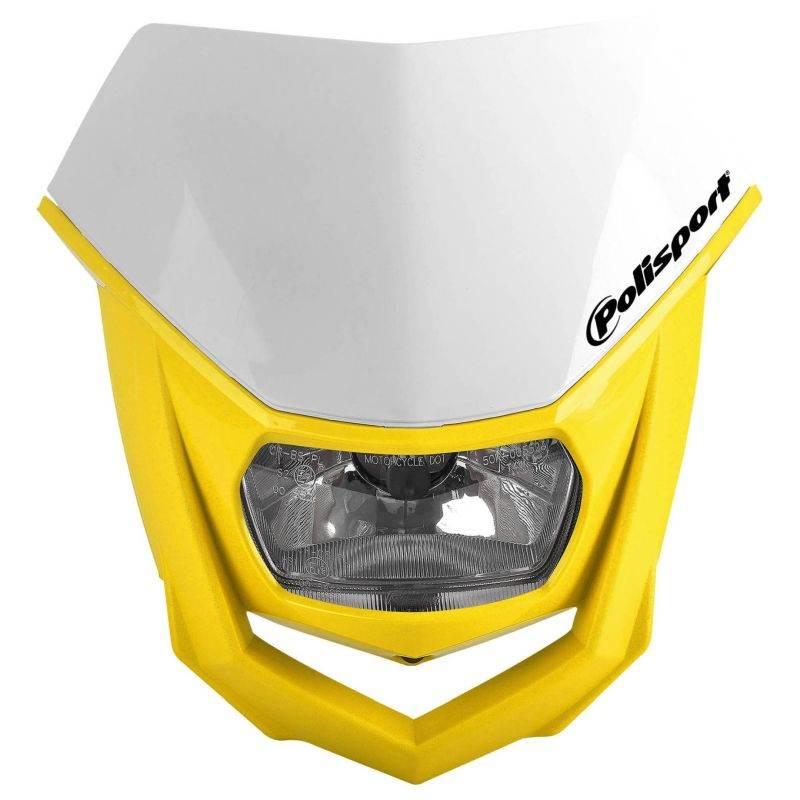 Polisport Lampa Przednia Model Halo Żarówka Halogenowa Kolor Biały/Żółty