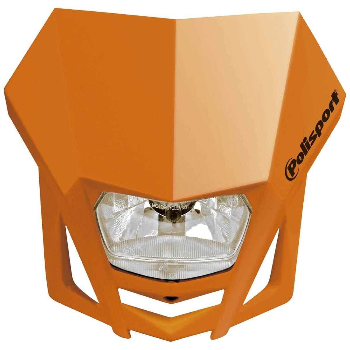 Polisport Lampa Przednia Model Lmx Żarówka Halogenowa Kolor Pomarańczowy - zdjęcie 2