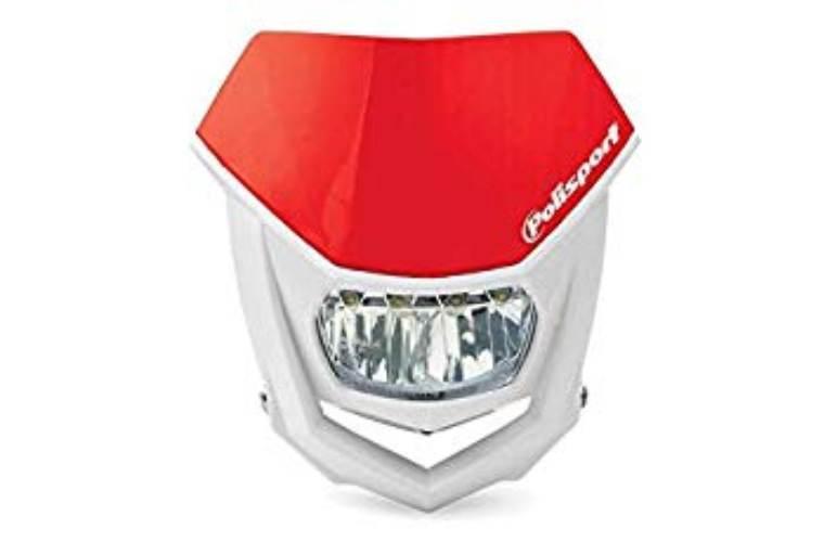 Polisport Lampa Przednia Uniwersalna Halo Z Żarówką Led Kolor Czerwony Hond