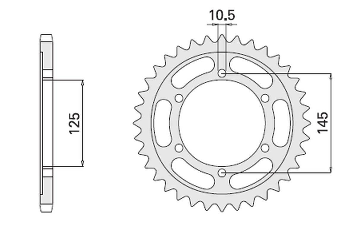 Cht Zębatka Tylna 869 42 Yamaha Tdm 850 96-98 A4150867420 867-42