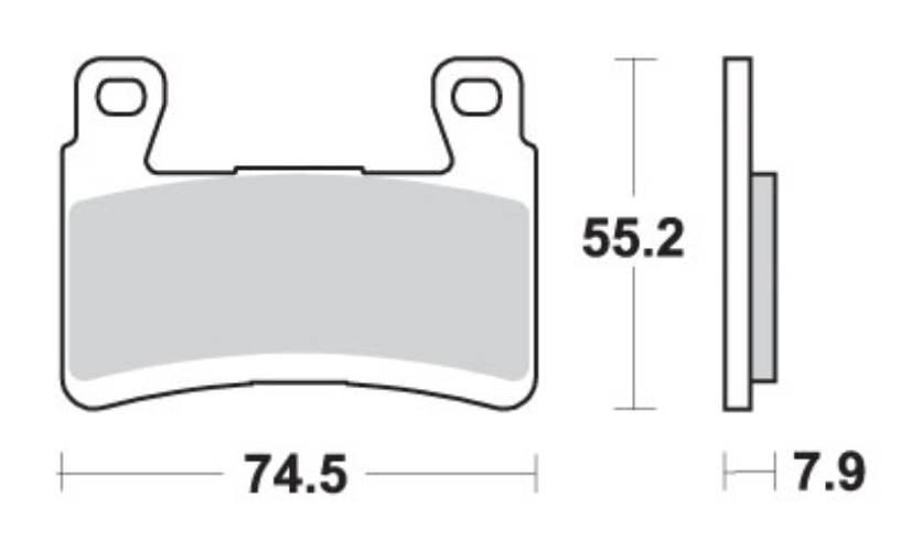 Sbs Klocki Hamulcowe Kh296 Kh265 Street Performance Excel Sinter Kolor Złot
