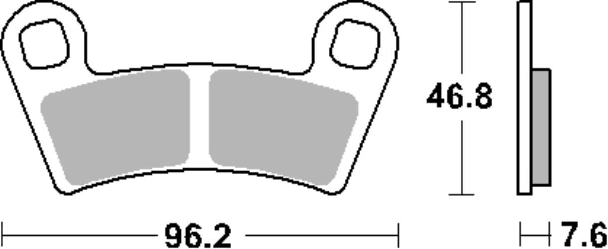Sbs Klocki Hamulcowe Kh456 Off-Road Sinter Kolor Złoty Pasuje Do: Polaris 4